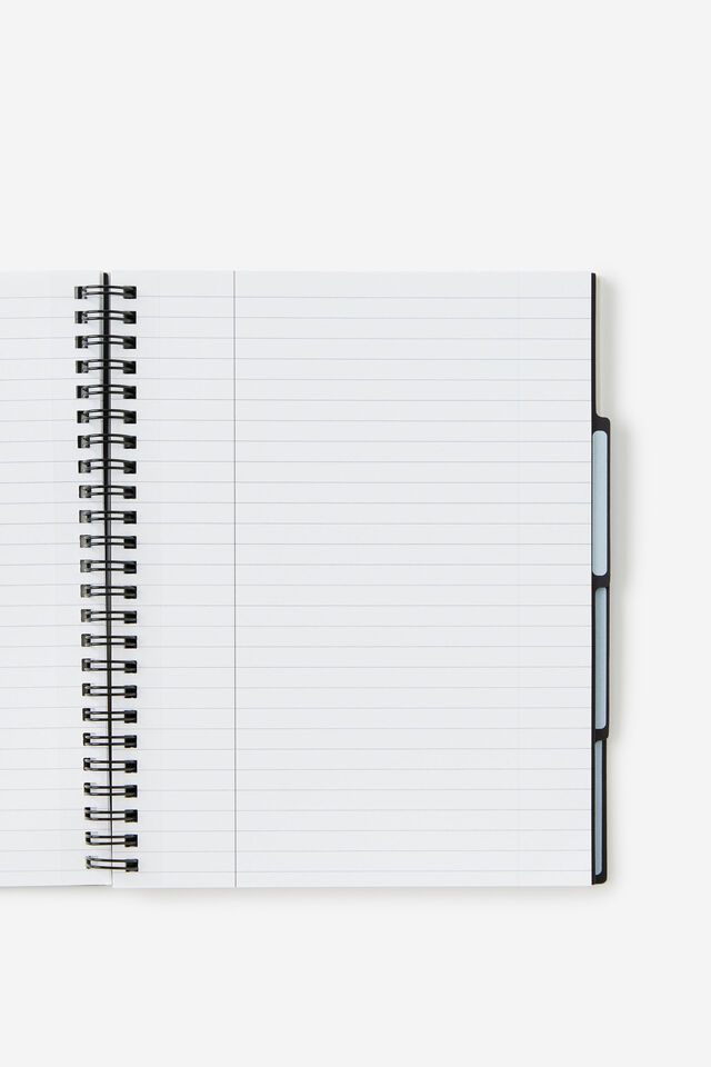 A5 Spiralbound Subject Notebook, LISTS