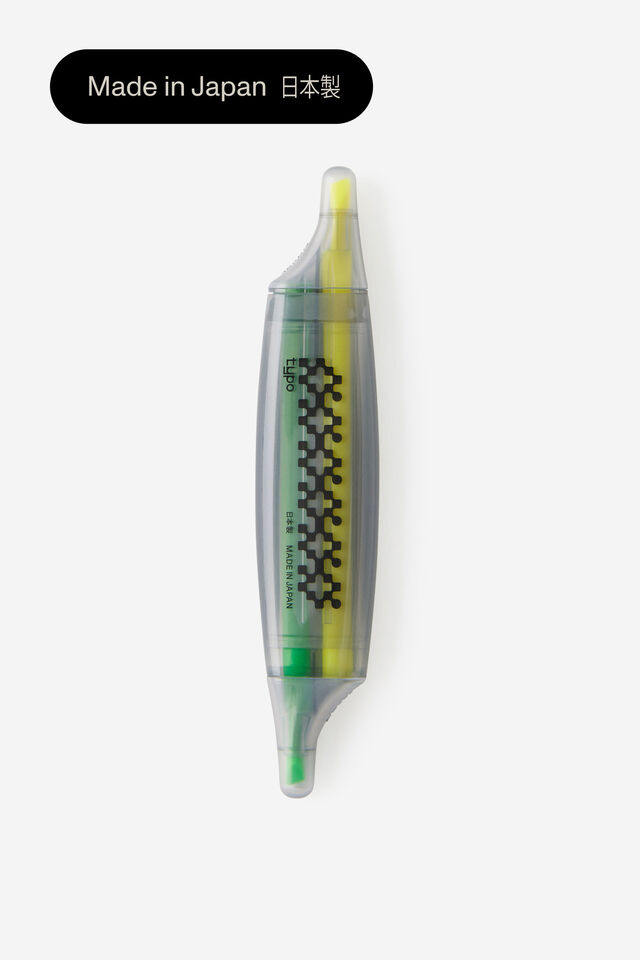 Dual Ended Highlighter, YELLOW / GREEN