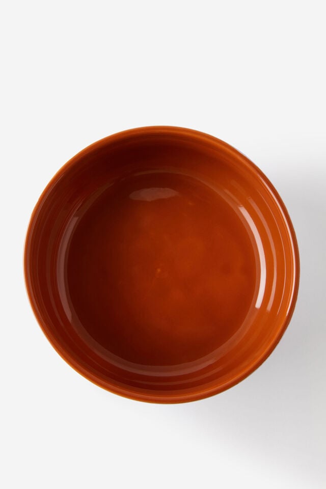 Bulbous Bowl, GINGERBREAD / ORCHID