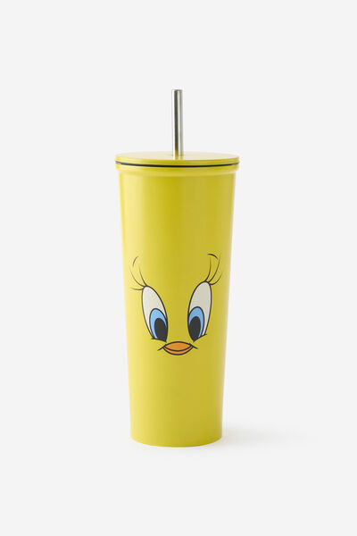 Collab Metal Smoothie Cup, LCN WB TWEETY