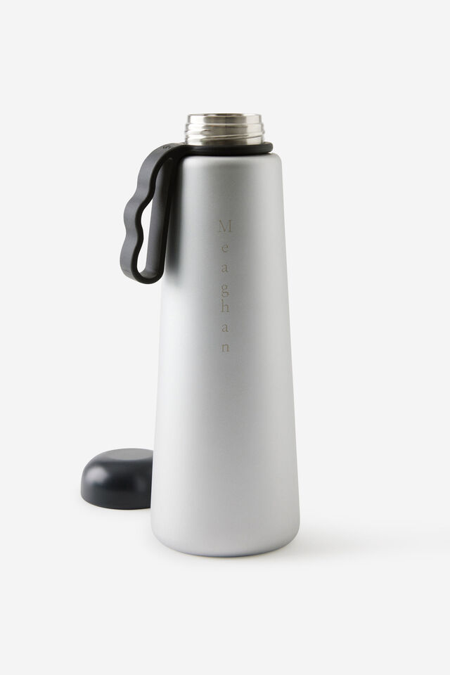 Personalised Quencher 700Ml, CHROME SILVER