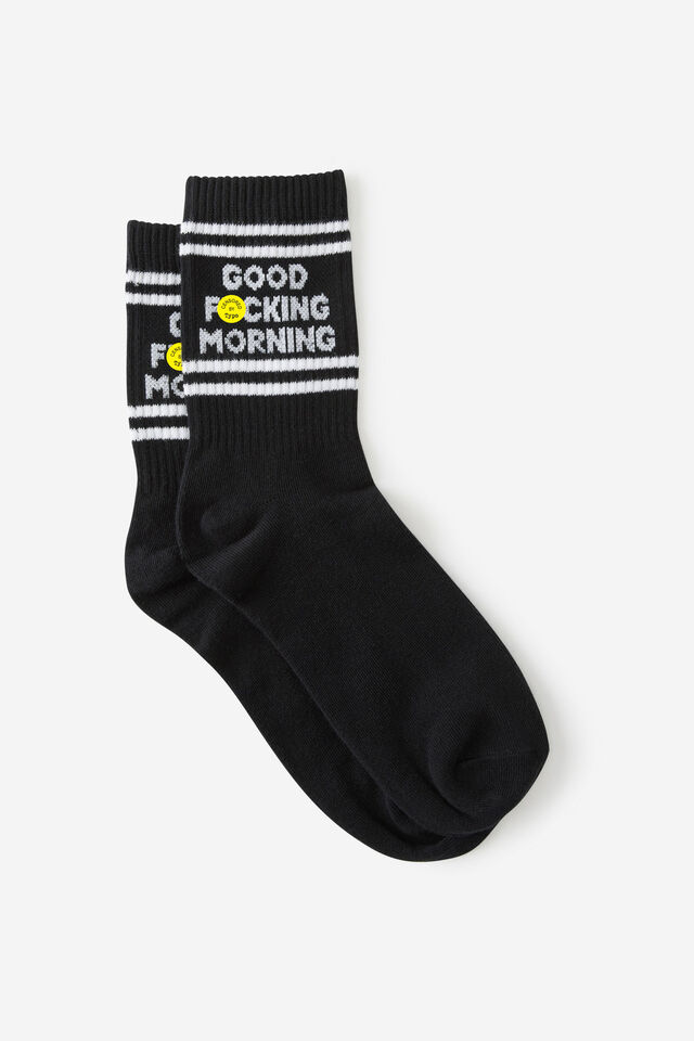Mid Crew Socks, GOOD F#$KING MORNING!!