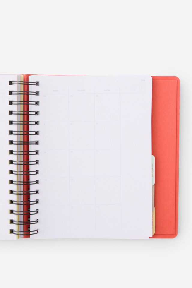 2026 Goals Daily Planner, Pink Strawberry