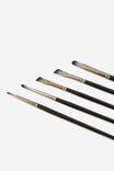 Gouache Paint Brushes 5Pk, MULTI - example image 2