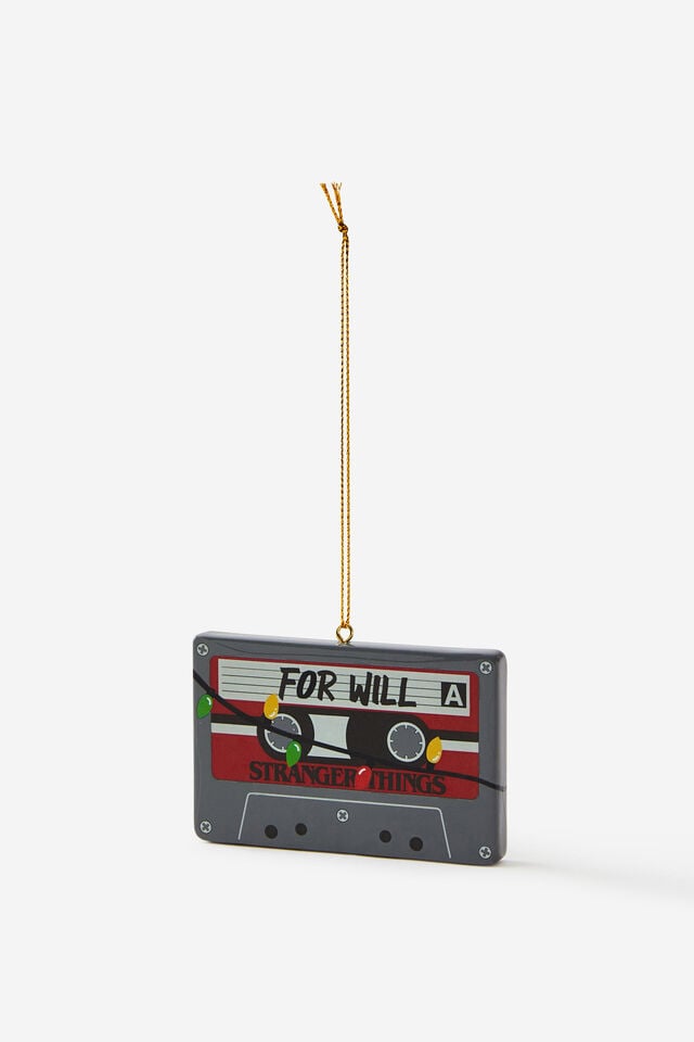 Collab Resin Christmas Ornament, LCN NET STRANGER THINGS WILL MIXED TAPE