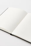 A5 Hard Cover Plain Notebook, BLACK - alternate image 3