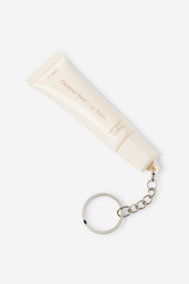 Lip Balm Keyring, CARAMEL SWIRL