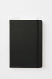 A5 Hard Cover Grid Notebook, BLACK - alternate image 1