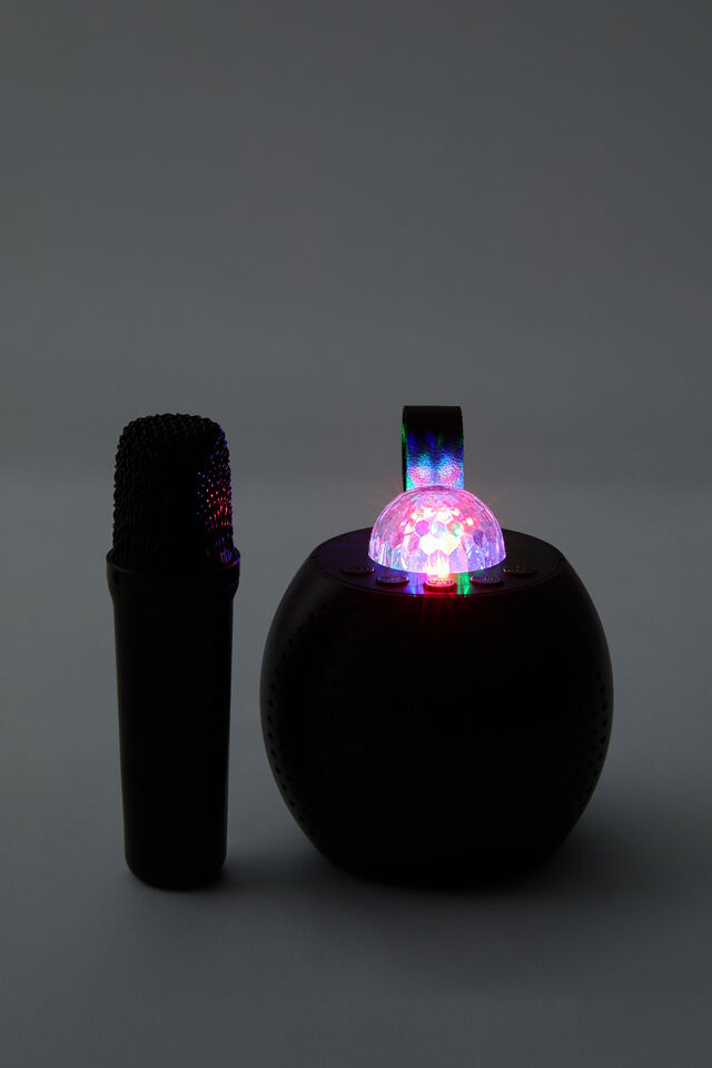 Party Karaoke Speaker With Light, BLACK