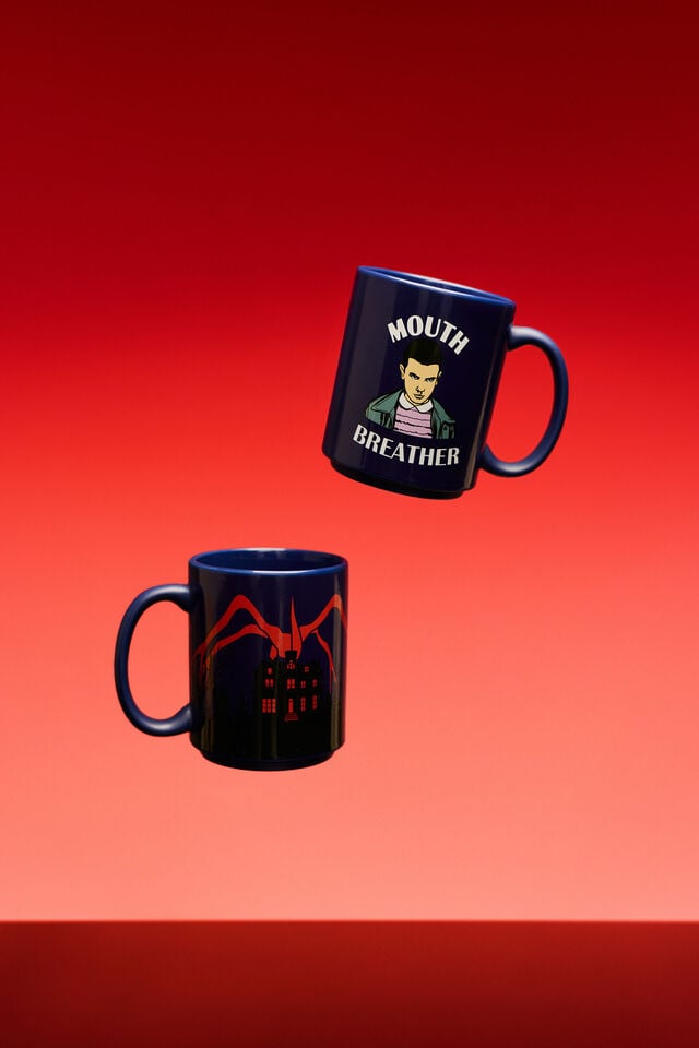 Collab Heat Sensitive Mug, LCN NET STRANGER THINGS ELEVEN/MOUTH BREATHER