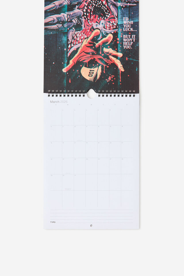 2026 Get A Date Wall Calendar, LCN NET STRANGER THINGS