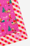 Christmas Tea Towel 2Pk, NAUGHTY SANTA GINGHAM - example image 2