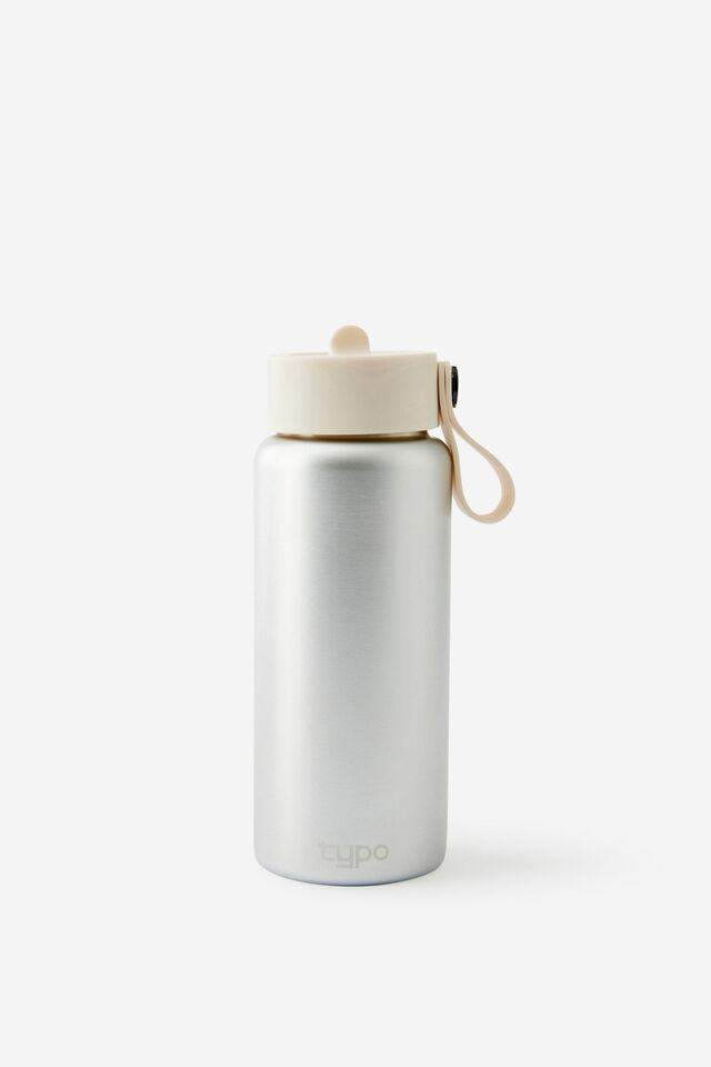 On The Move 350Ml Sipper Top, CHROME SILVER