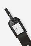 Personalised Core Luggage Tag, BLACK/ONE WAY TICKET - alternate image 3