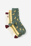3 Pack Of Socks, GO BANANAS M/L - example image 1