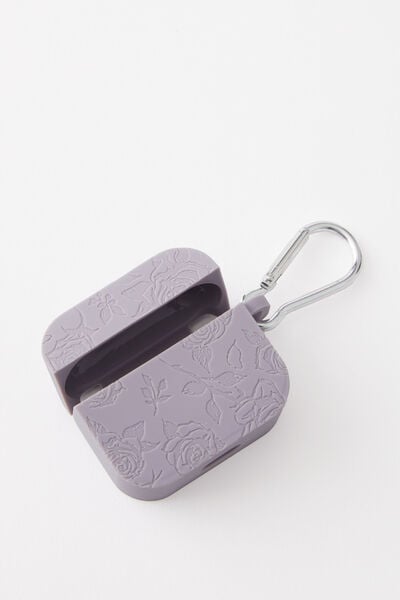 Graphic Earbud Case Gen 3, ROSE SKETCH/SILVER LILAC