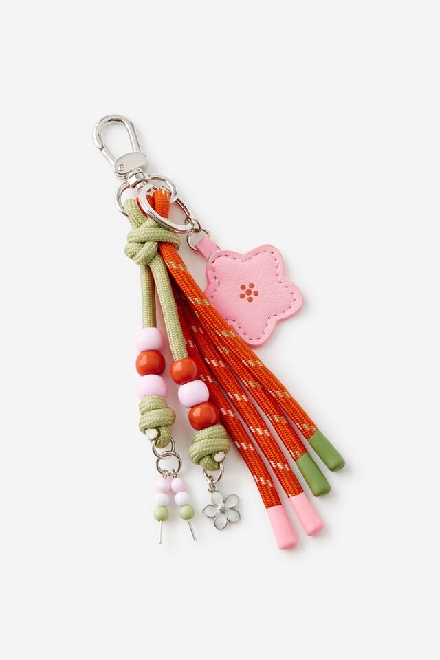 Rope Charm, JAPANESE BLOSSOM/TYPO GREEN
