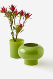 Retrograde Bulbous Vase, OLIVE - example image 3