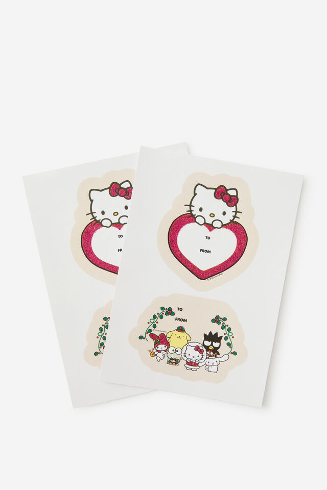 Premium To & From Stickers, LCN SAN HELLO KITTY GLITTER
