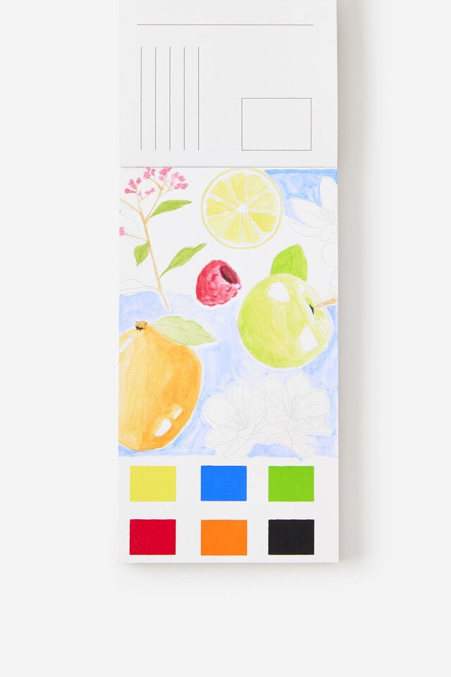 Watercolour Postcard Pad, FRESHLY PICKED