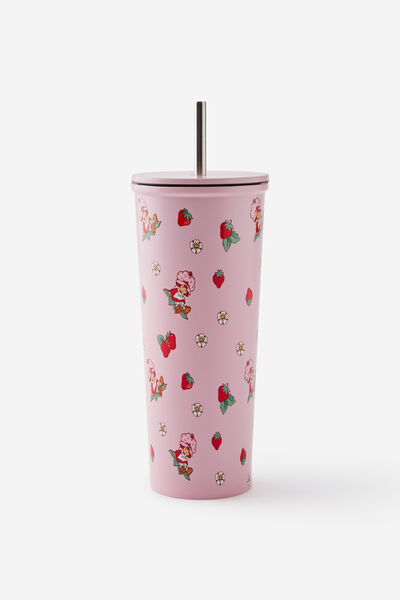 Collab Metal Smoothie Cup, LCN SSC STRAWBERRY SHORTCAKE PATTERN