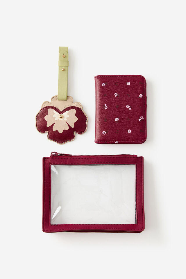 Traveller Gift Set, MICRO PANSY/CABERNET