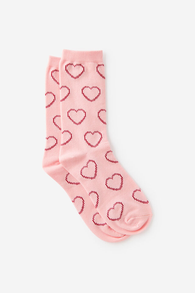 Socks, PINK HEART YDG