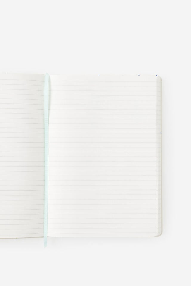 B5 Hard Lined Notetaker Notebook, ECRU DITSY CELESTIAL