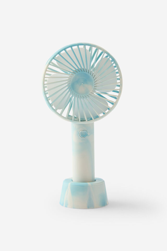 Desktop Fan, SCANDI BLUE SWIRL