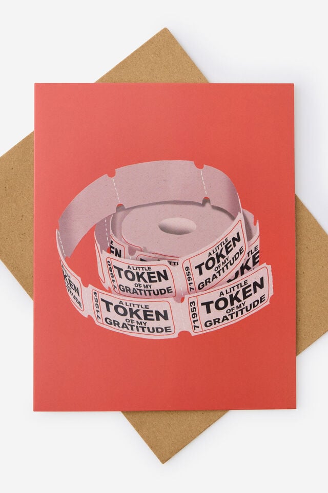 Premium Thank You Card 2.0, TOKEN OF MY GRATITUDE UV