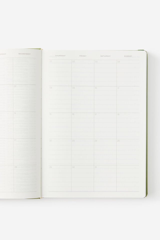 2026 B5 Daily Hard Metro Diary, Little Treats Bay Leaf