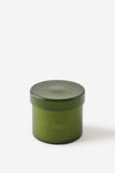 Personalised Frosted Glass Candle - Forest Green, HIDDEN FOREST GREEN - alternate image 1