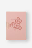Loft A5 Lined Notebook, Pink Clay Pansy - alternate image 1