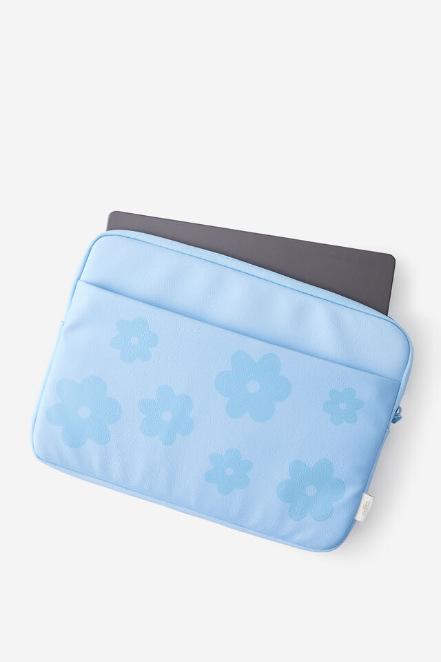 Personalised Pro 14 Inch Laptop Case 2, BLUE SKIES FLOWER