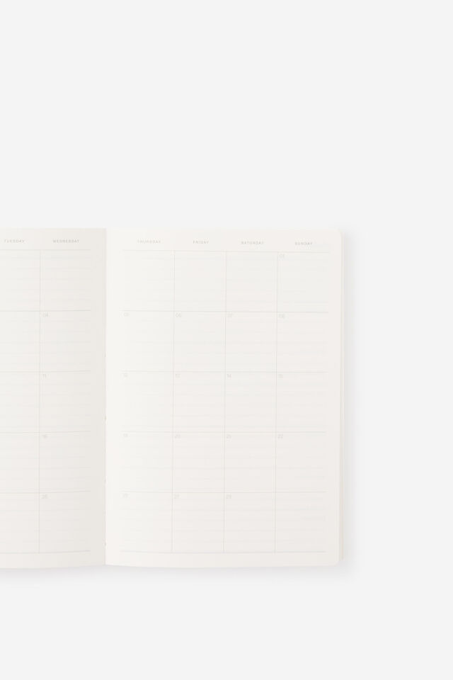 2026 B6 Weekly Soft Metro Diary, Cabernet