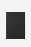 A5 Soft Cover Grid Notebook, BLACK - alternate image 1