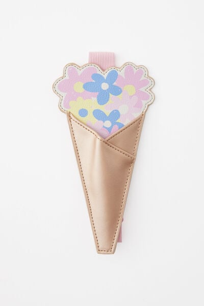 Novelty Notebook Pen Pouch, FLOWER BOUQUET
