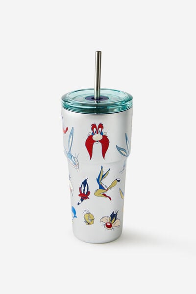 Collector Smoothie Cup 600Ml, LCN WB LOONEY TUNES MULTI FACE