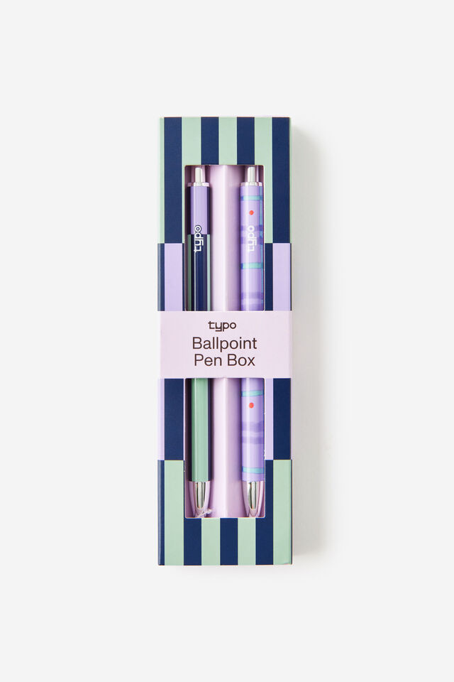 Print Play Ballpoint Pen Pack, ORCHID COLOUR BLOCK