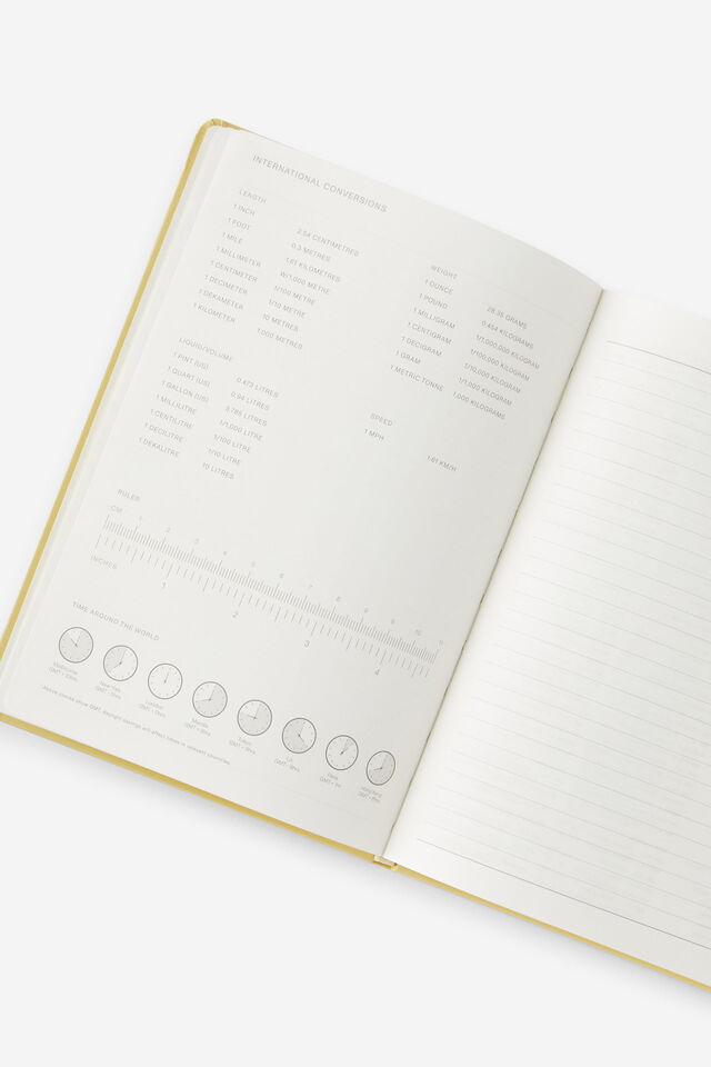 Personalised 2026 A5 Weekly Hard Metro Diary, Limoncello