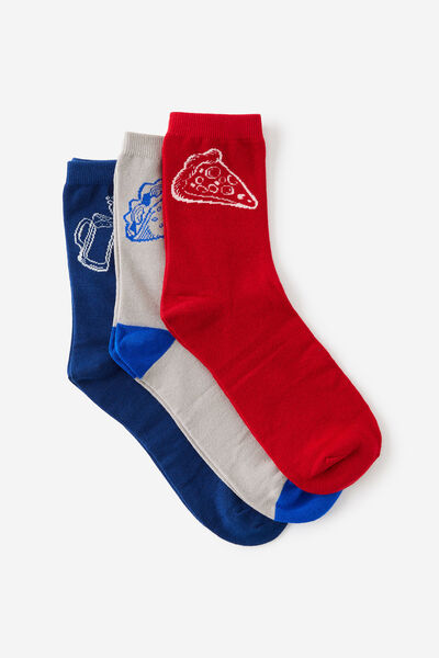 3 Pack Of Socks, SIPS & BITES M/L