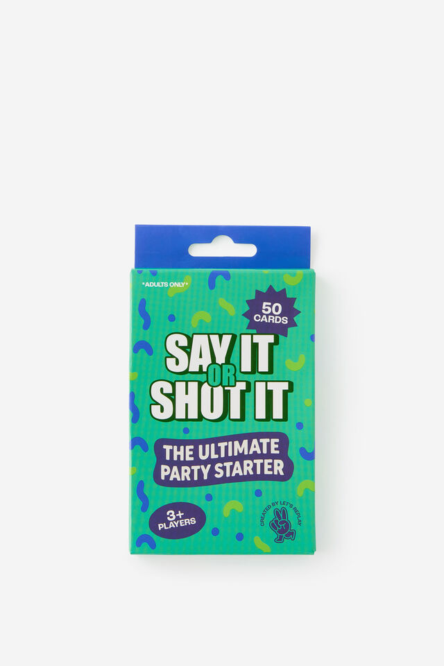 Lets Replay - Say It Or Shot It Mini Card Game, MULTI