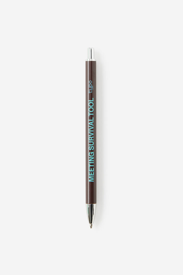 Print Play Ballpoint Pen, ESPRESSO MINTY