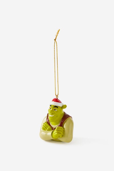 Collab Resin Christmas Ornament, LCN UNI SHREK CHRISTMAS