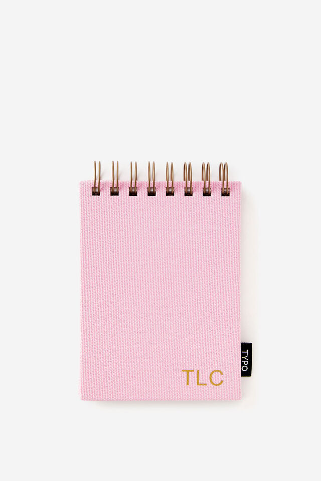 Personalised A6 Spiral Sketch Book, BLOSSOM PINK