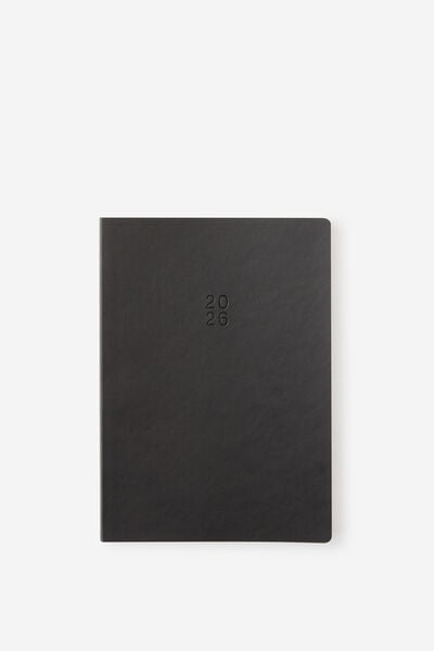 2026 B6 Weekly Soft Metro Diary, Black