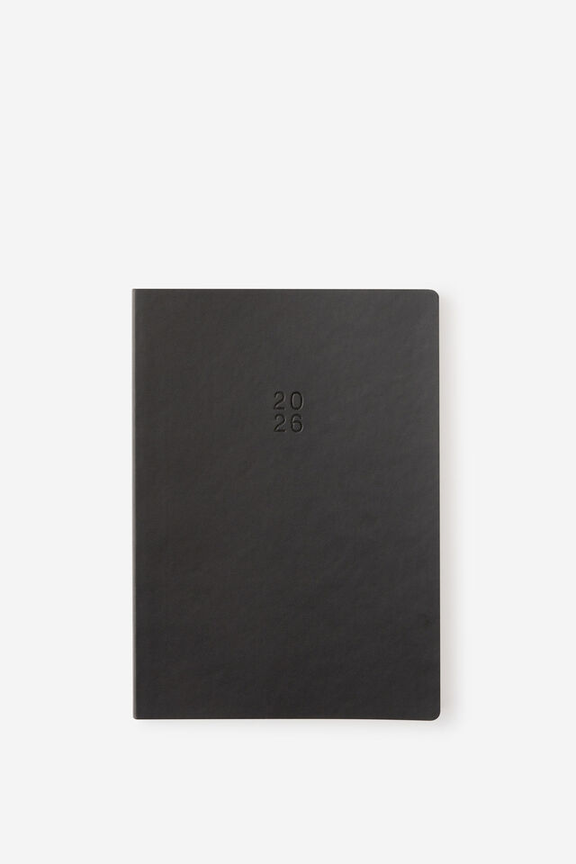 2026 B6 Weekly Soft Metro Diary, Black