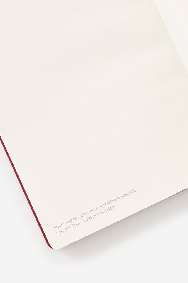 Metro A5 Hard Plain Notebook, Cabernet