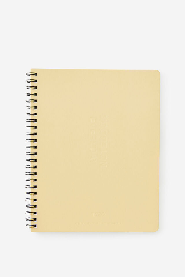 A5 Spiral Lined Notebook, LIMONCELLO