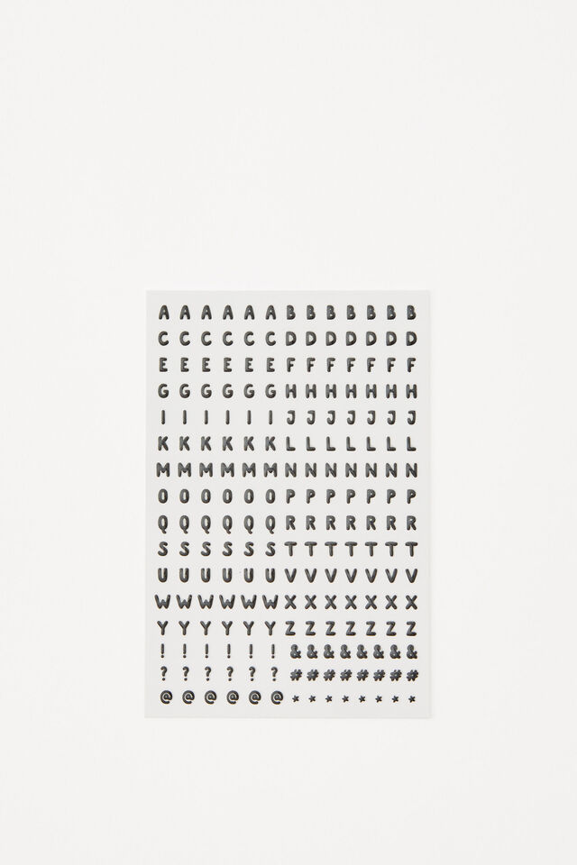 Lcn Nail Sticker Sheet, ALPHA & ICONS